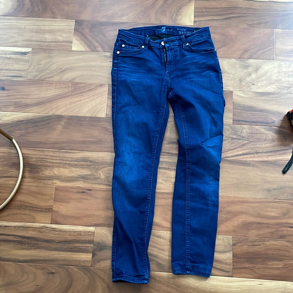 7 denim mid waist size 28